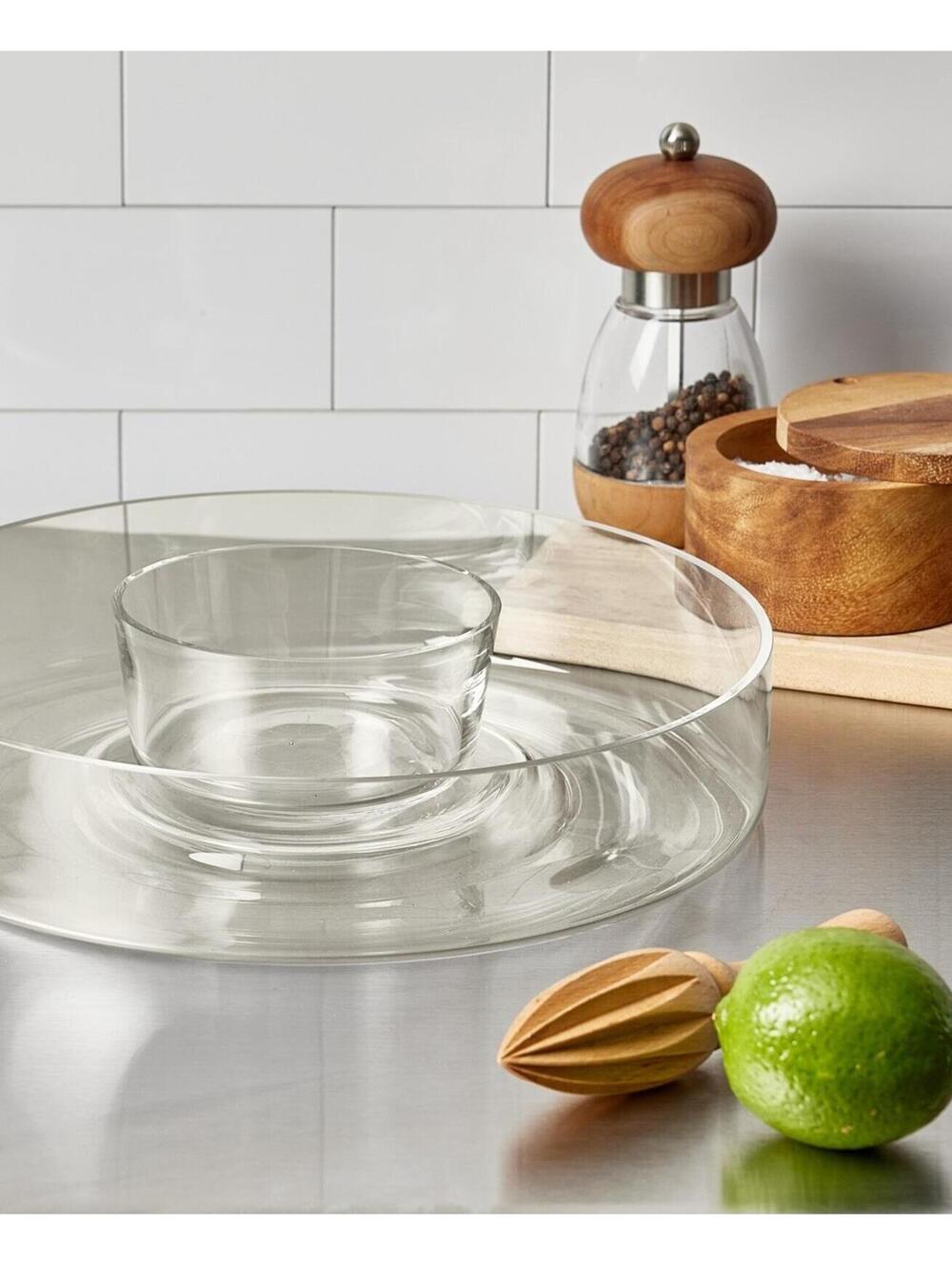 $110 Arch Studio Glass Chip & Dip Large Bowl